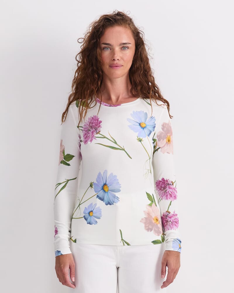 Garden Scatter Liberty Magic Tee in WHITE MULTI