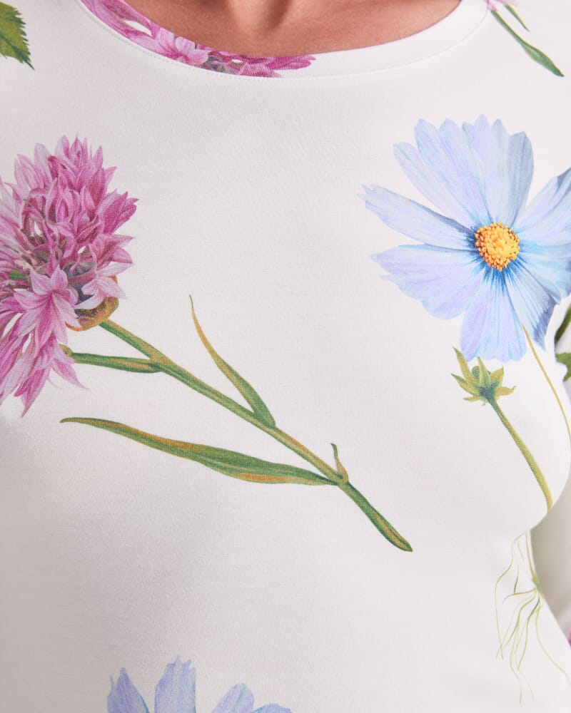 Garden Scatter Liberty Magic Tee in WHITE MULTI