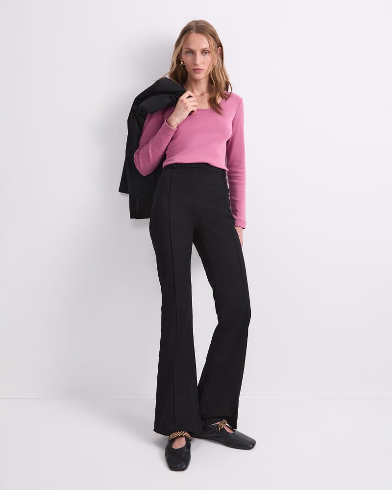 Heidi Scoop Neck Top in MUSK