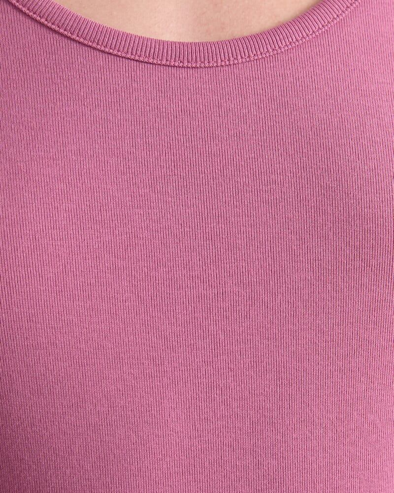 Heidi Scoop Neck Top in MUSK