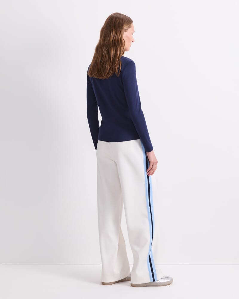 Heidi Scoop Neck Top in NAVY