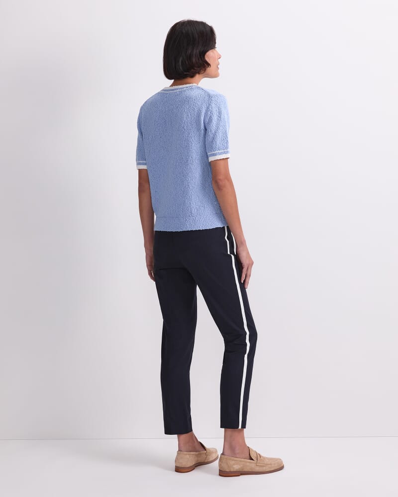 Cotton Crew Neck Knit in SKY BLUE