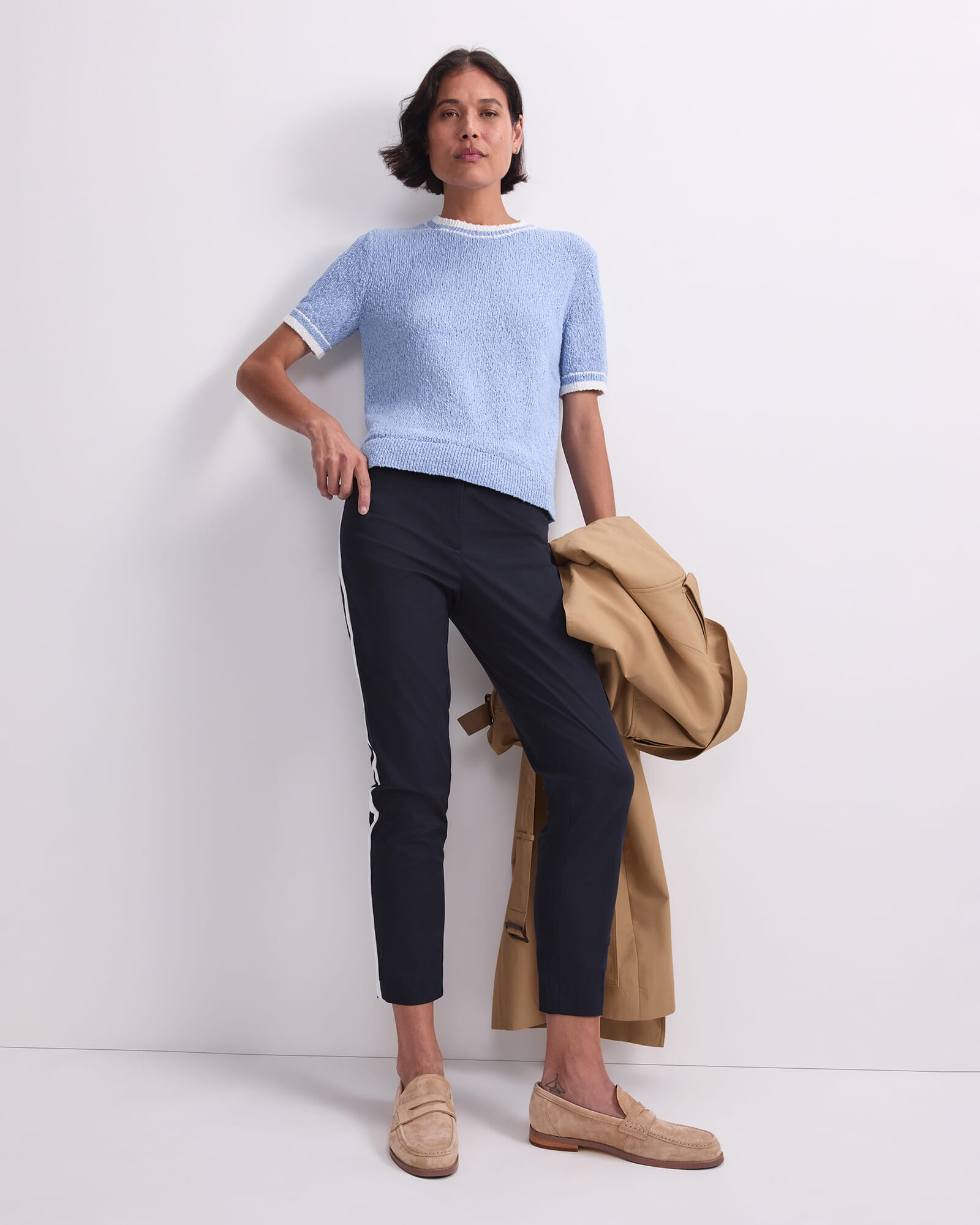 Cotton Crew Neck Knit