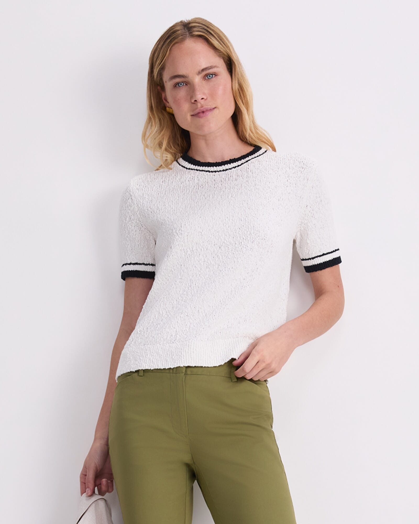 Cotton Crew Neck Knit