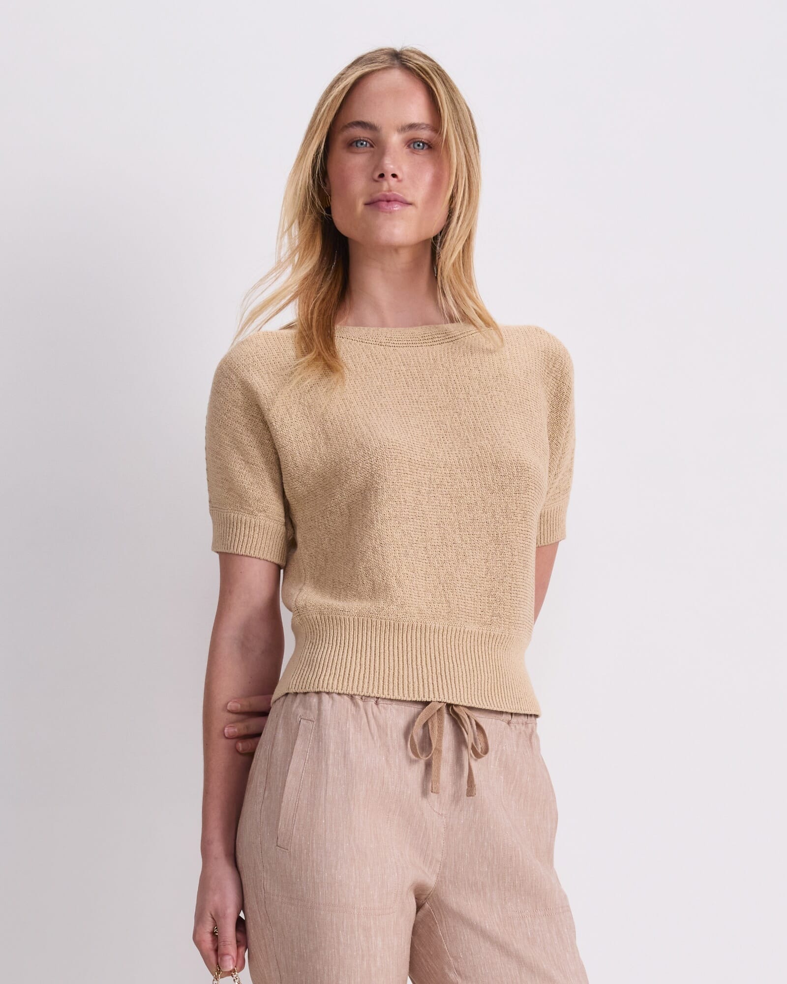 Josie Tape Yarn Batwing Tee