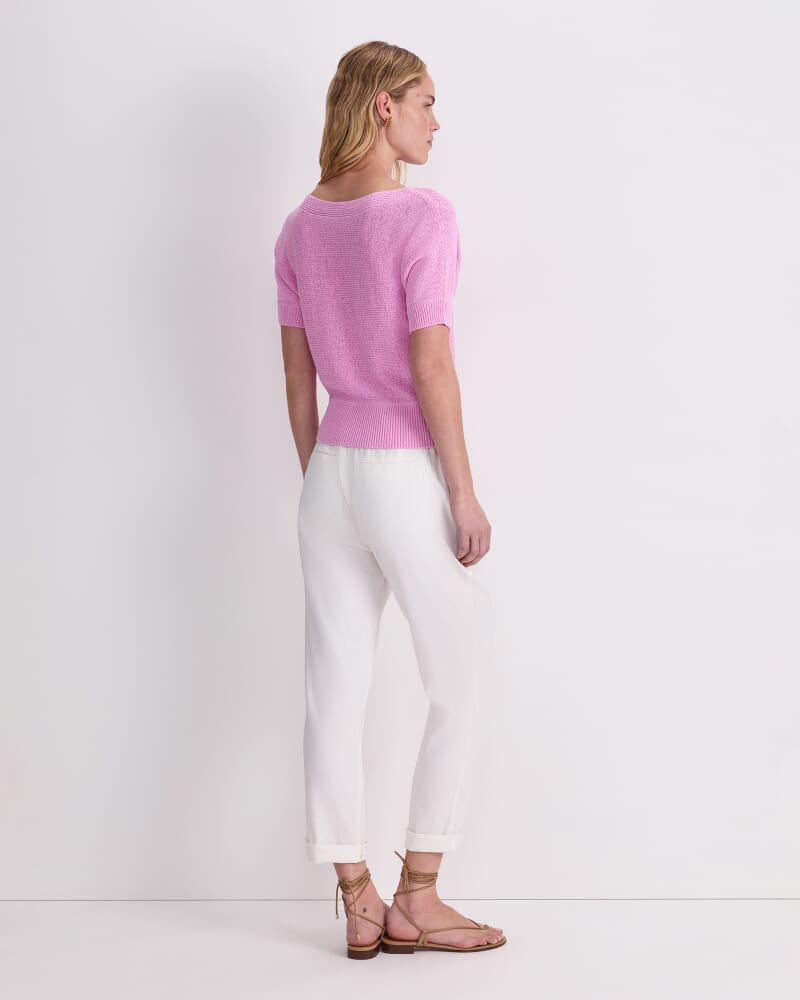 Josie Tape Yarn Batwing Tee in MUSK