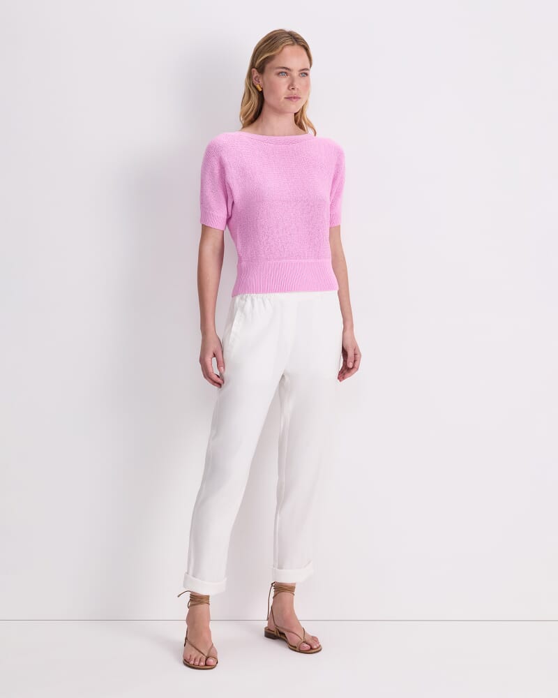 Josie Tape Yarn Batwing Tee in MUSK