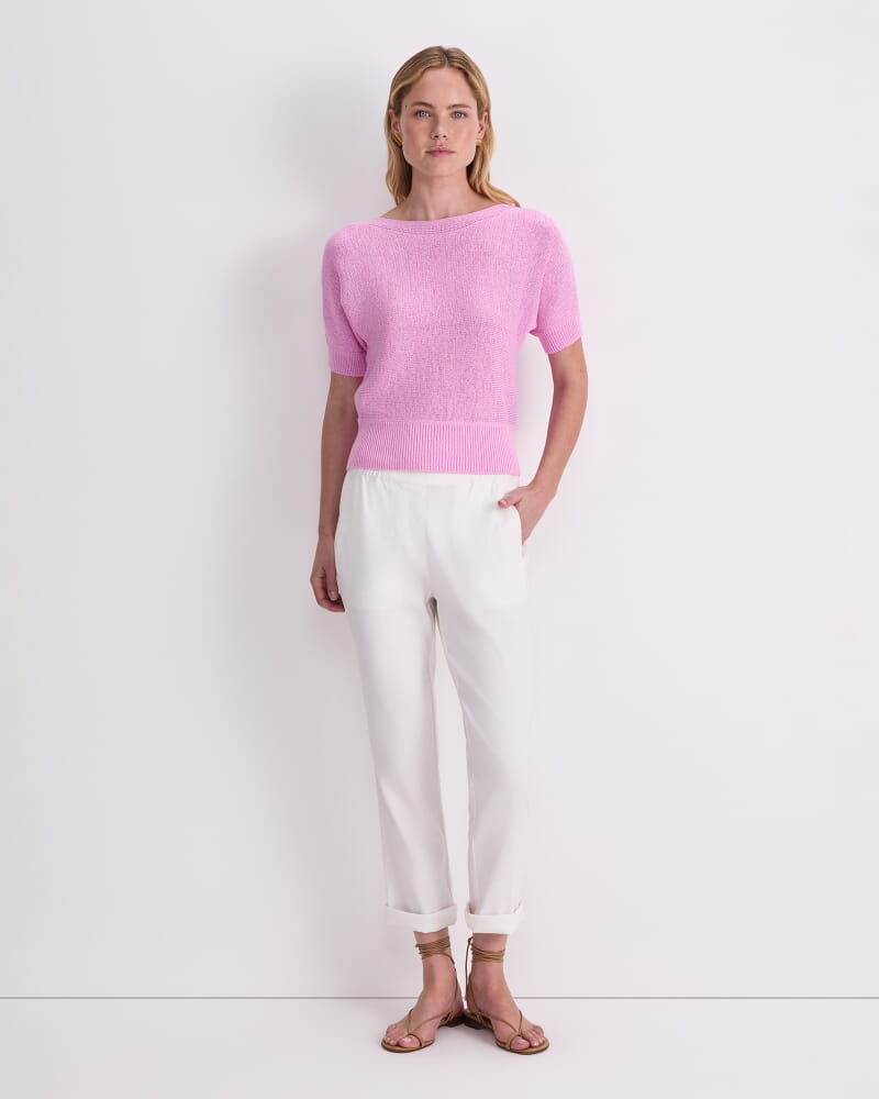 Josie Tape Yarn Batwing Tee in MUSK