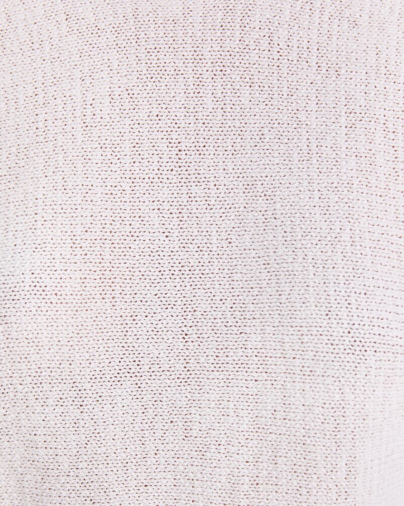 Josie Tape Yarn Batwing Tee in WHITE