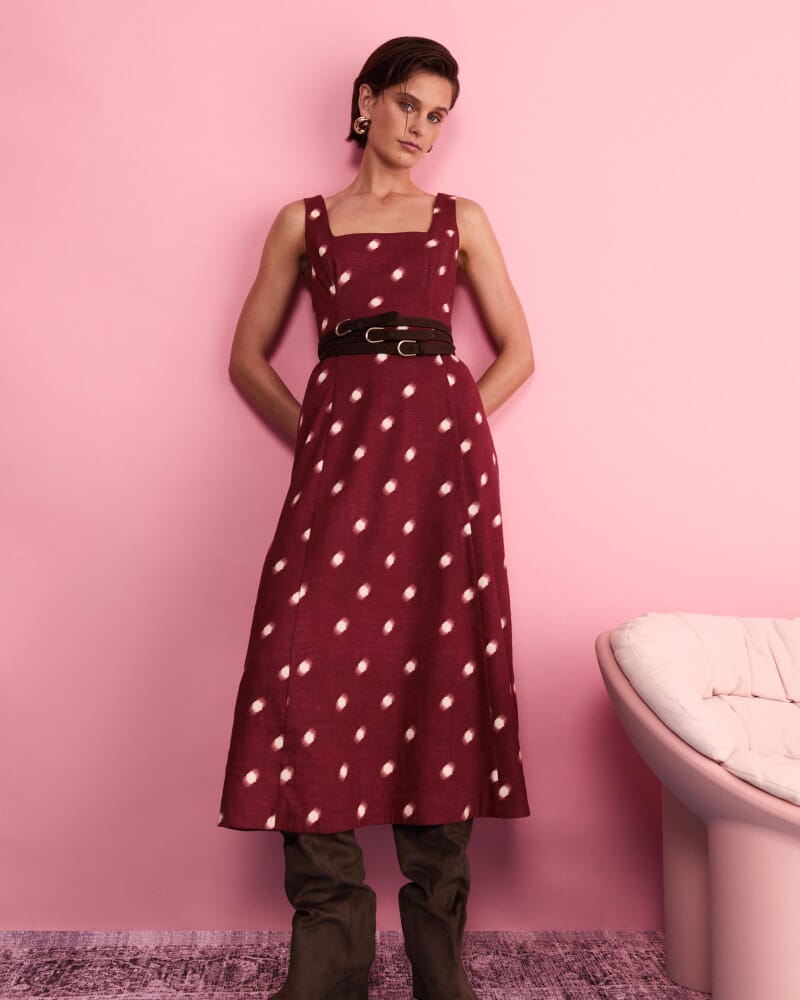 Rosa Slip Dress in PINOT