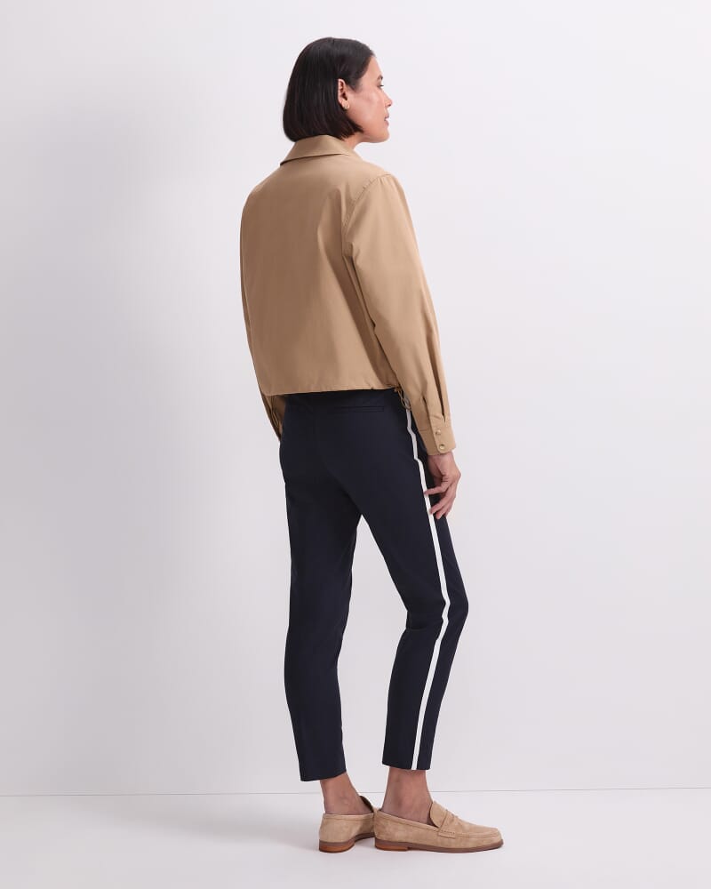 Evie Bomber Jacket in PEBBLE