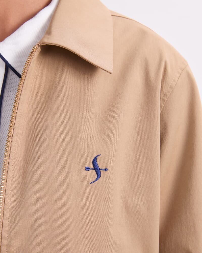 Evie Bomber Jacket in PEBBLE
