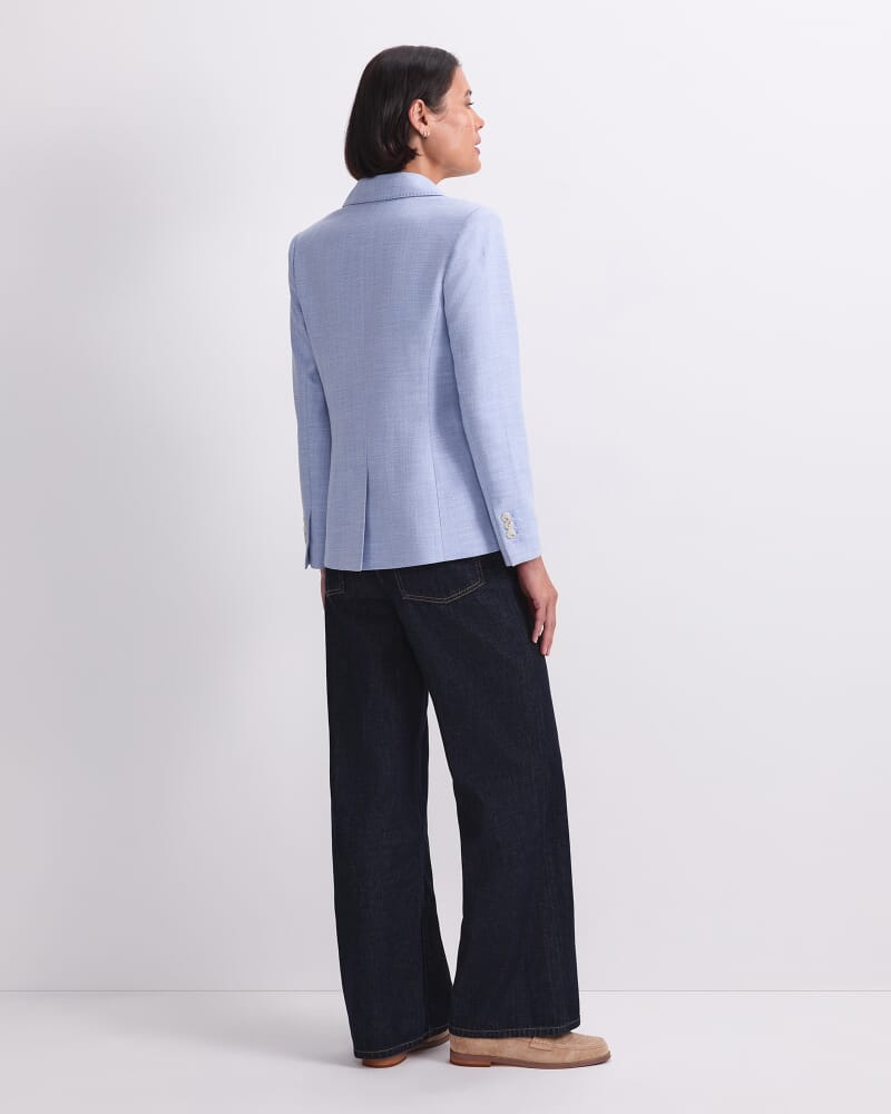 Renee Textured Blazer in BLUE