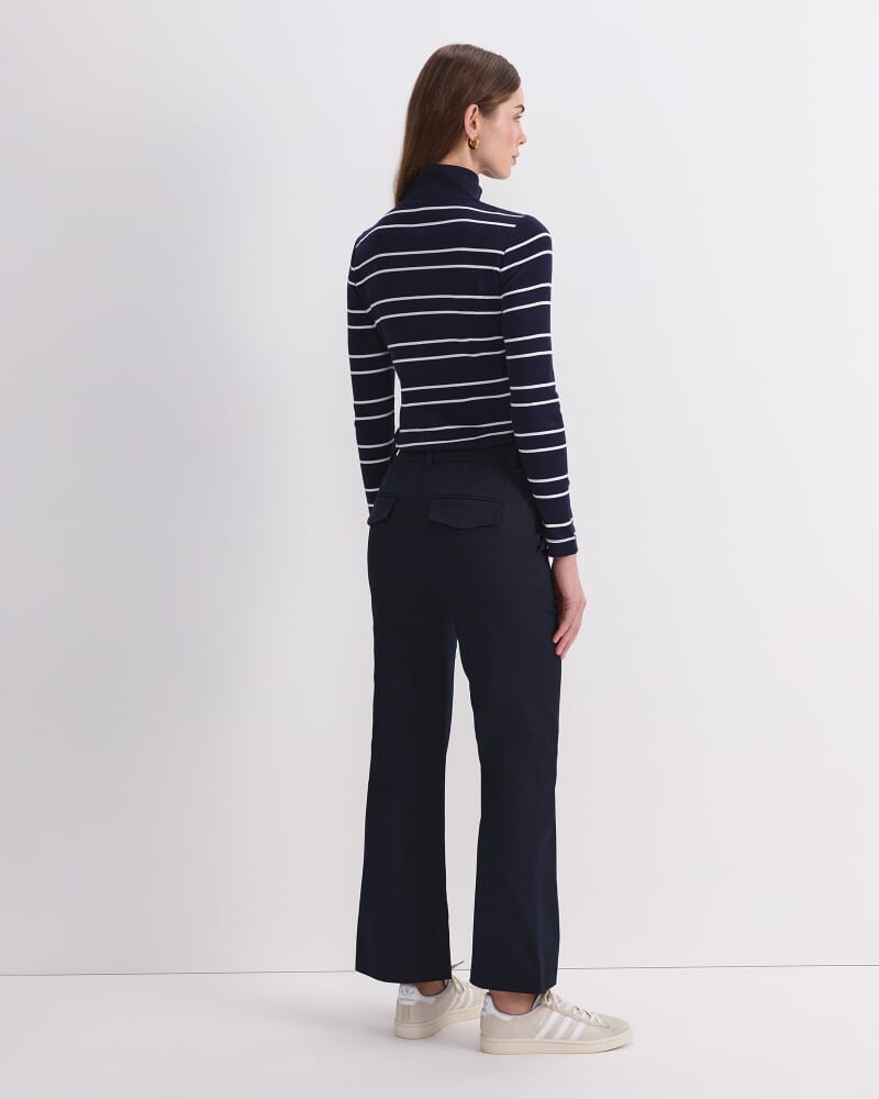 Evie Kick Flare Pant in NAVY