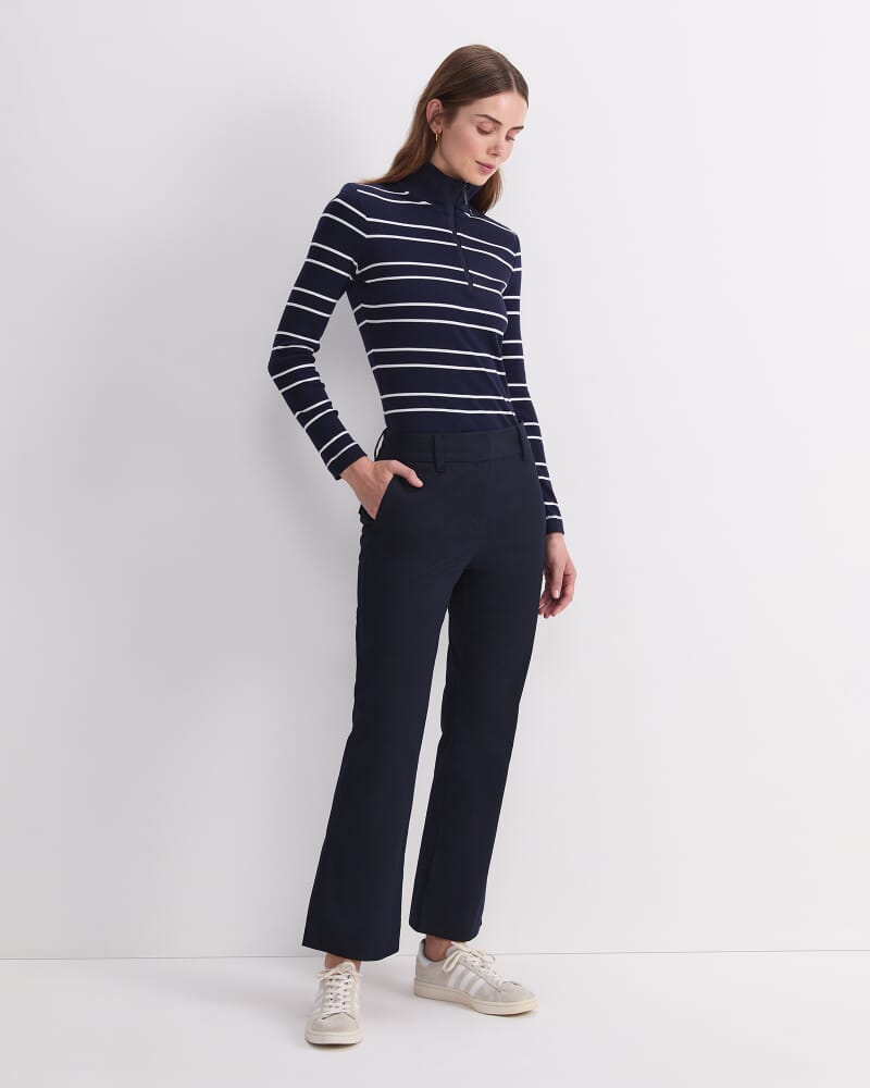 Evie Kick Flare Pant in NAVY