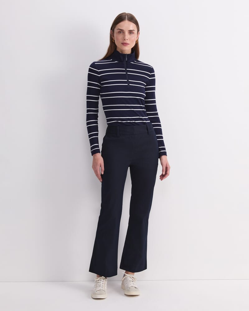 Evie Kick Flare Pant in NAVY