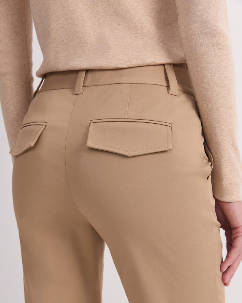 Evie Kick Flare Pant in PEBBLE