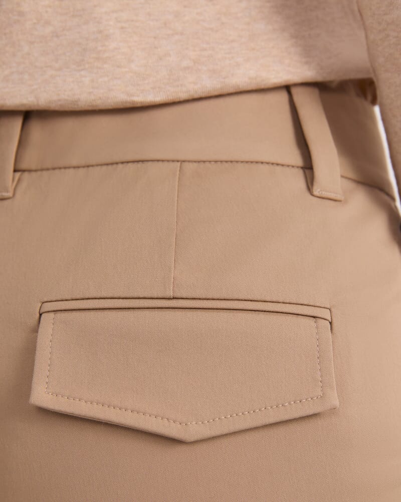 Evie Kick Flare Pant in PEBBLE