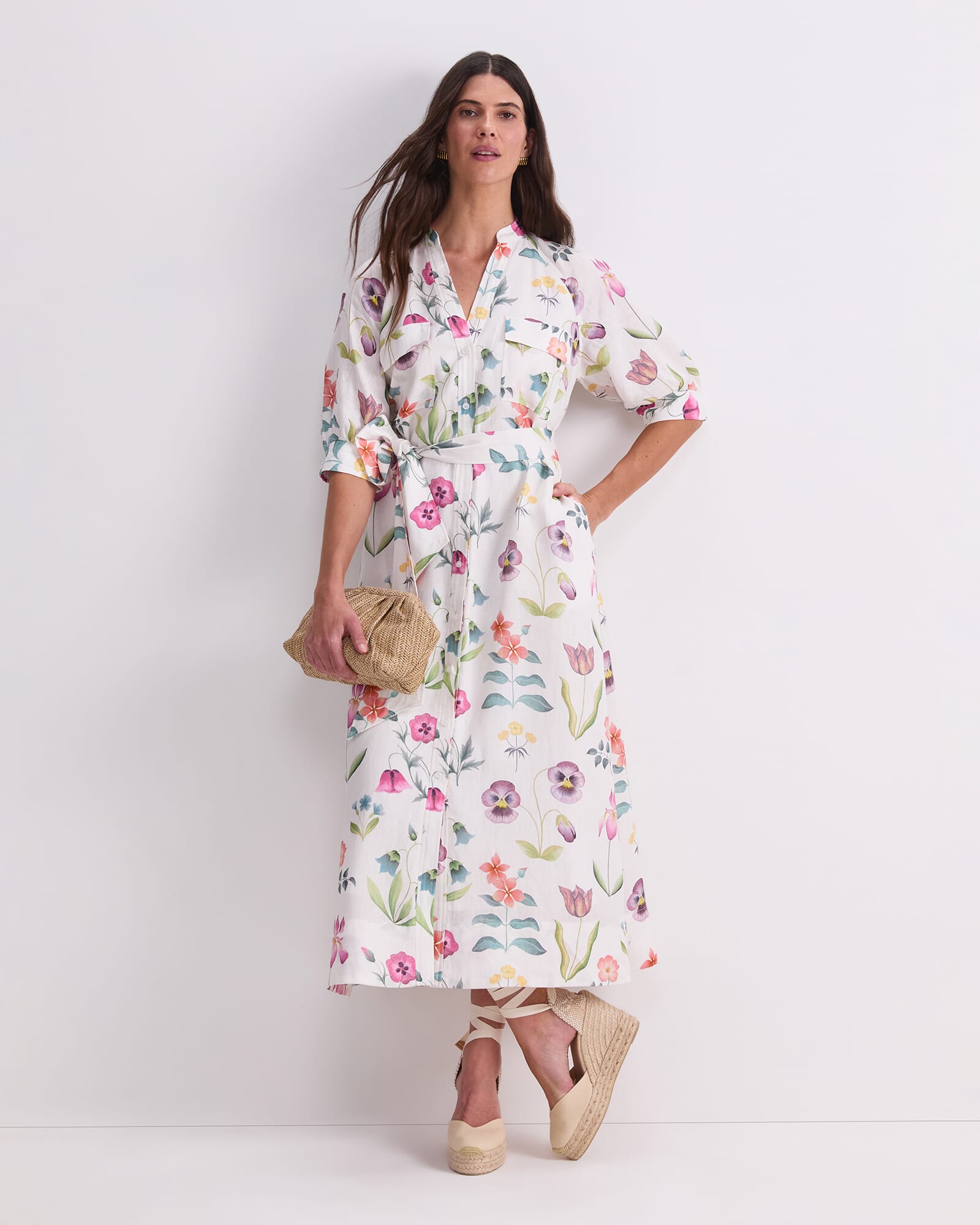 Floral Majesty Liberty Midi Dress