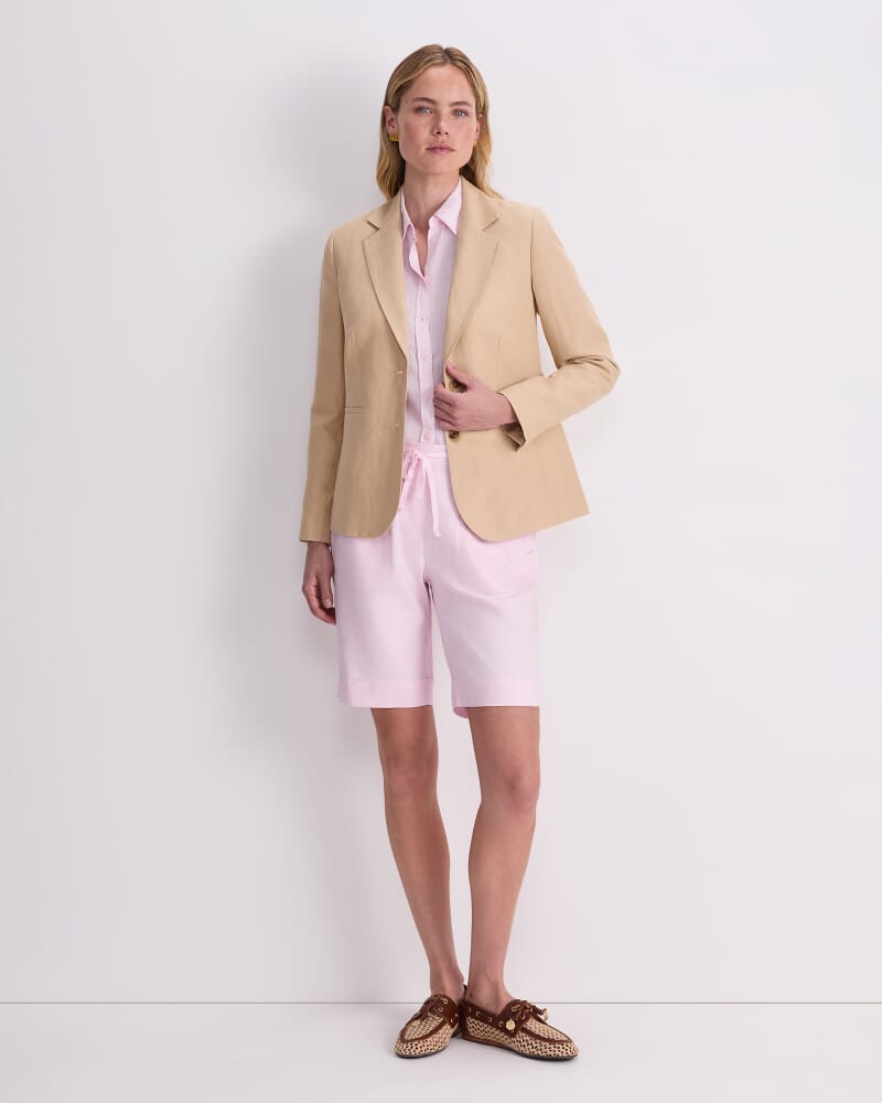 Sloane Textured Blazer in PEBBLE