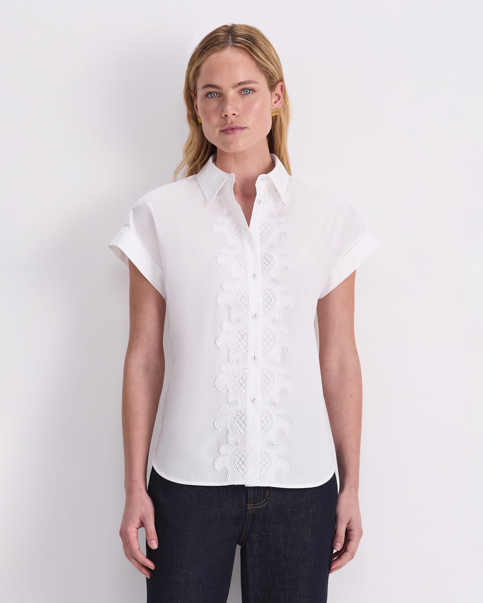 Zelda Lace Trim Shirt