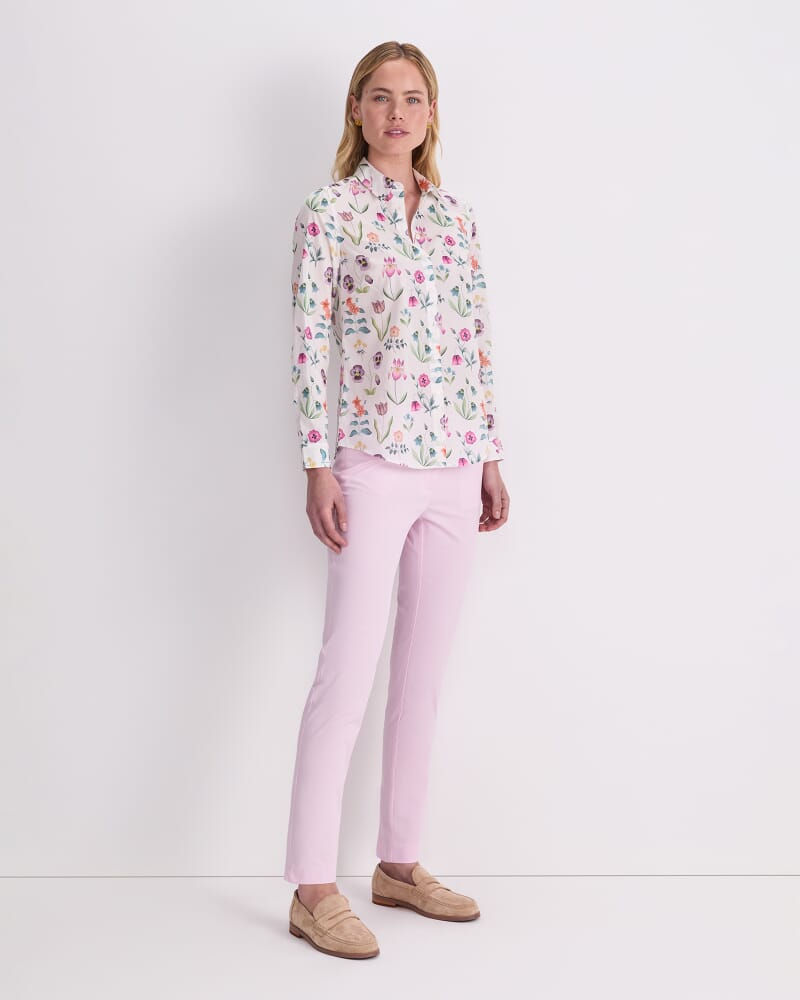 Floral Majesty Liberty Shirt in WHITE/MULTI