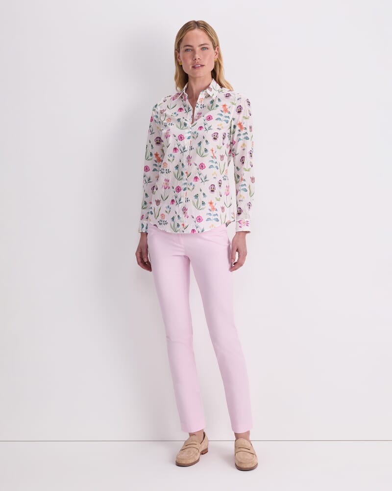 Floral Majesty Liberty Shirt in WHITE/MULTI