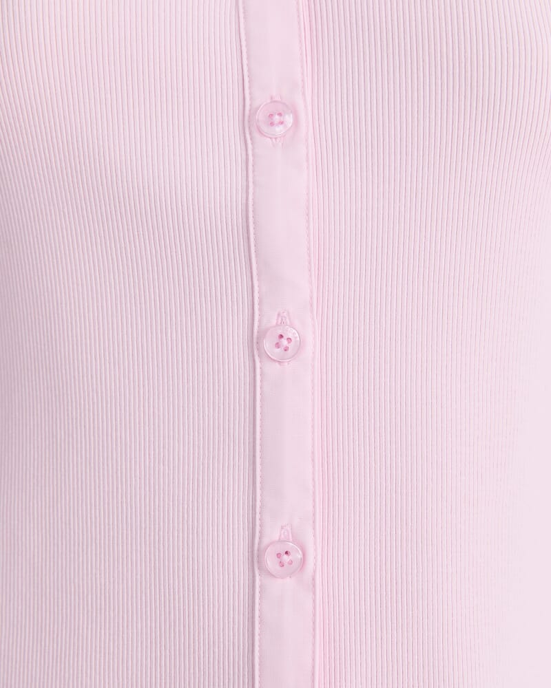 Catherine Short Sleeve Shirt in LIGHT PINK