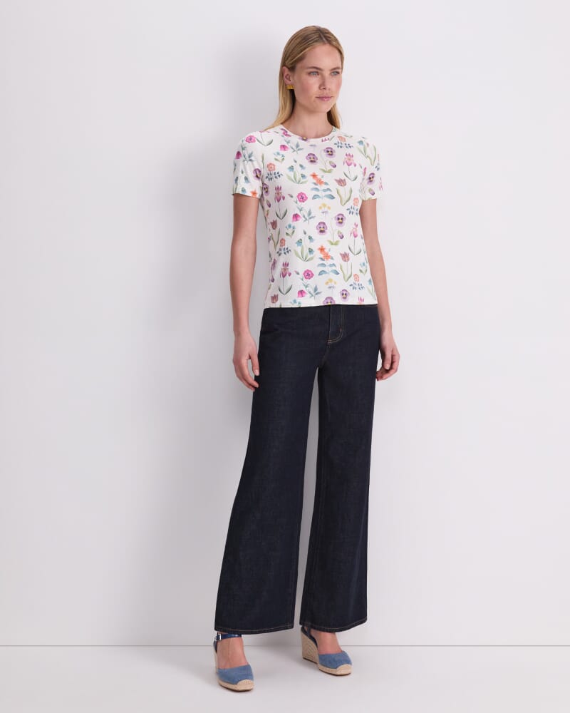 Floral Majesty Liberty Magic Tee in WHITE MULTI