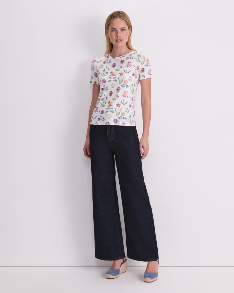 Floral Majesty Liberty Magic Tee in WHITE MULTI