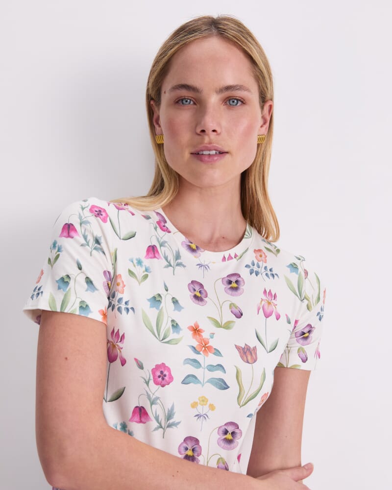 Floral Majesty Liberty Magic Tee in WHITE MULTI