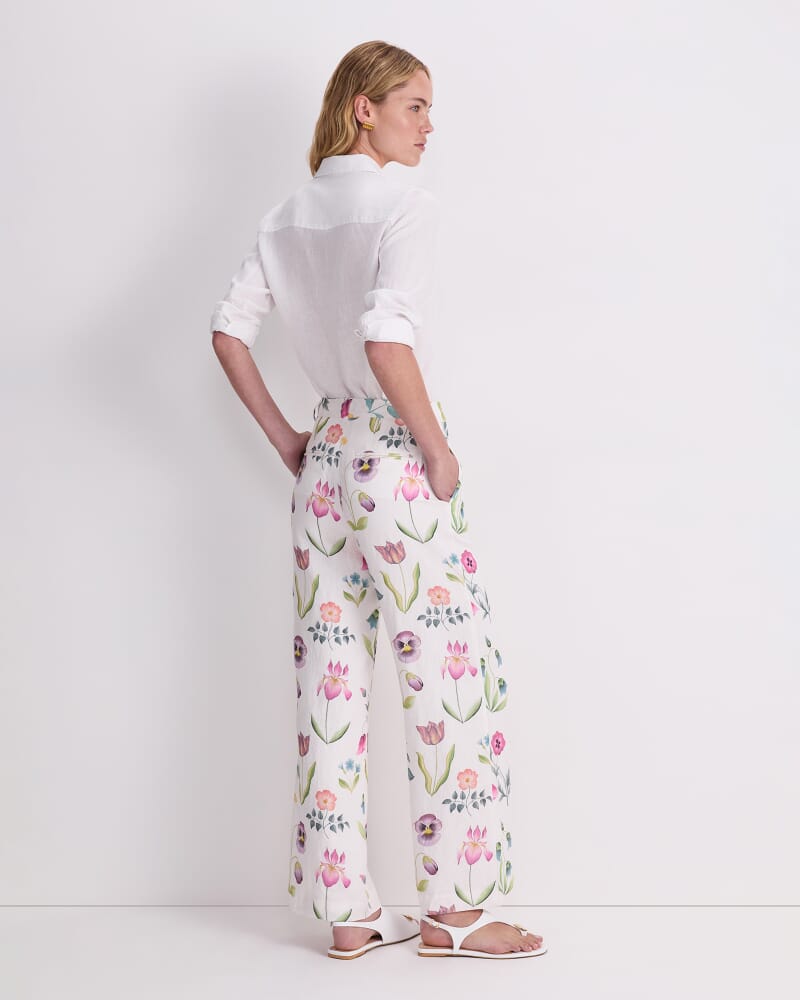 Floral Majesty Liberty Pant in WHITE/MULTI