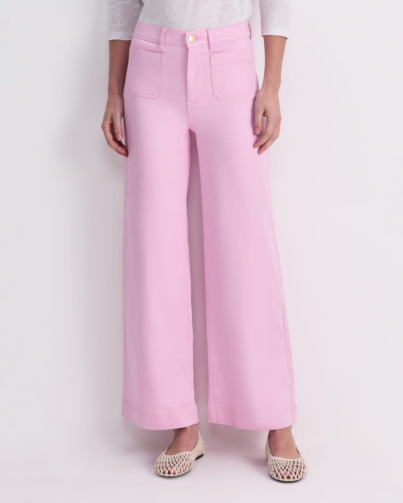 Nili Wide Leg Jean in LIGHT PINK