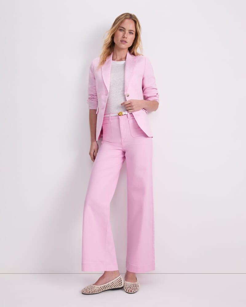 Nili Wide Leg Jean in LIGHT PINK
