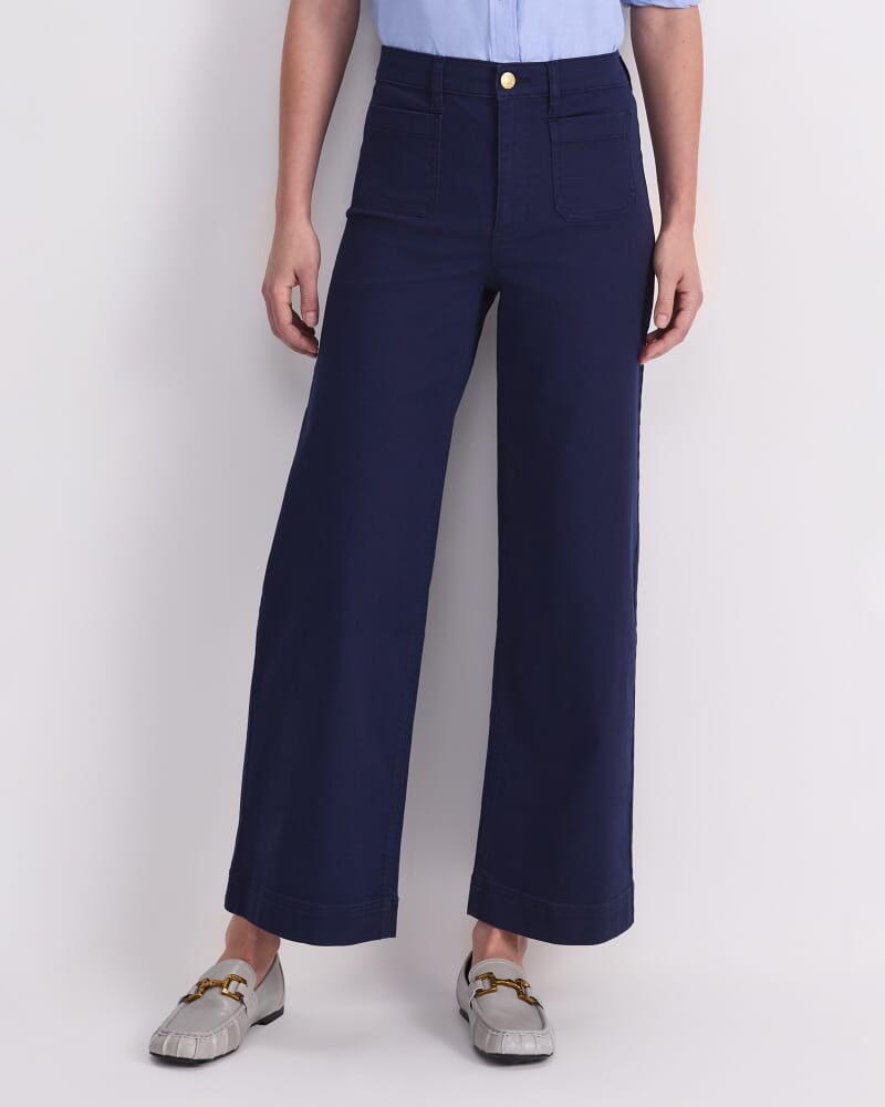 Nili Wide Leg Jean in NAVY