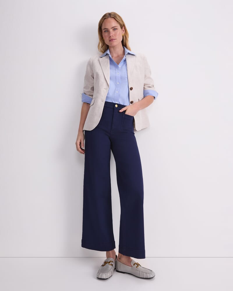 Nili Wide Leg Jean in NAVY