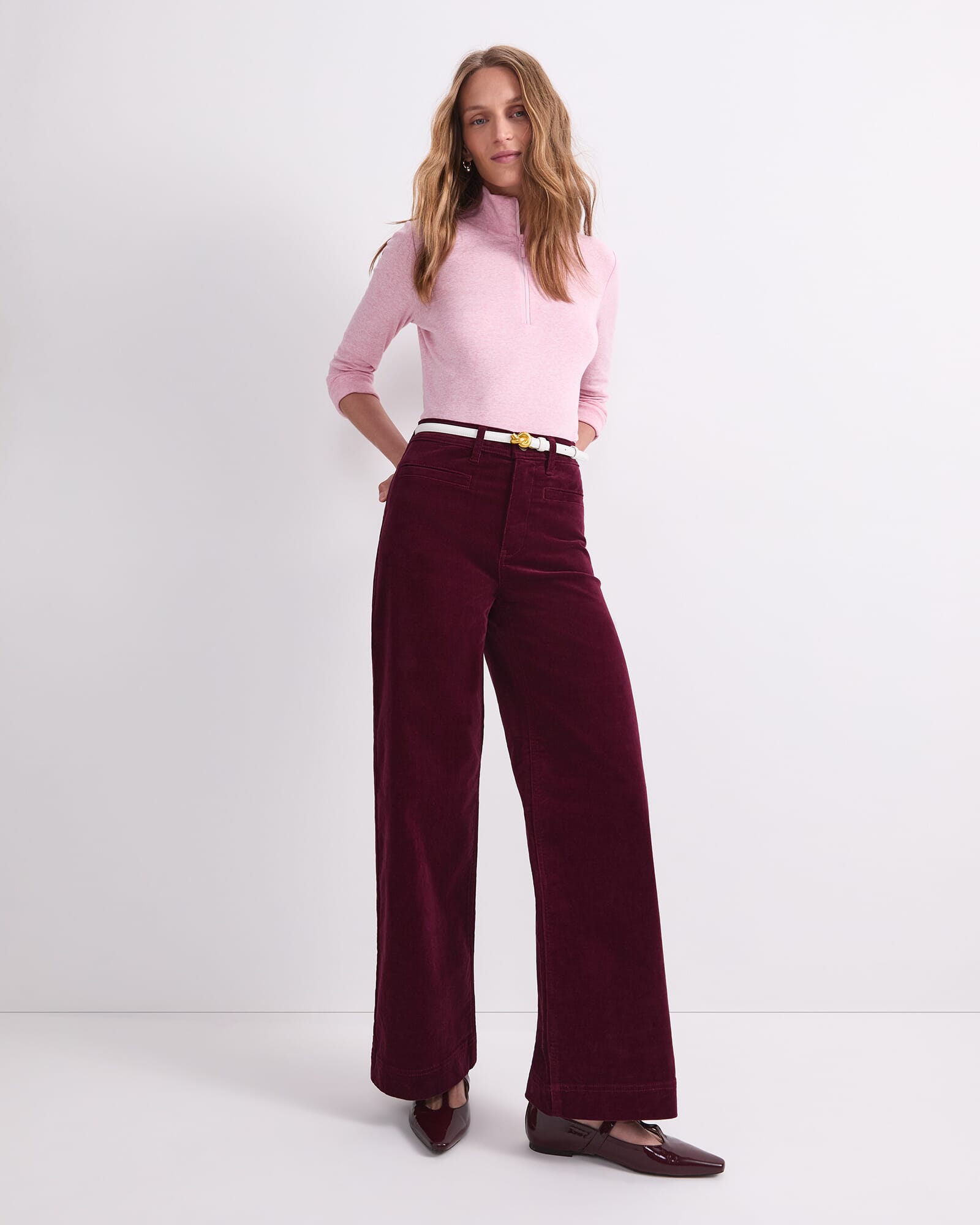Thea Kick Flare Velvet Pant