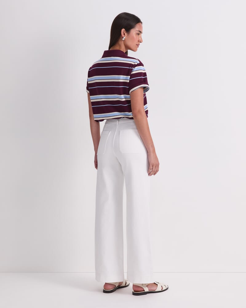 Tessa Wide Leg Jean in WHITE