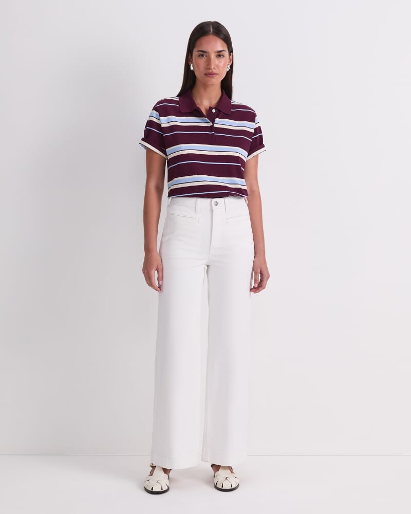 Tessa Wide Leg Jean in WHITE