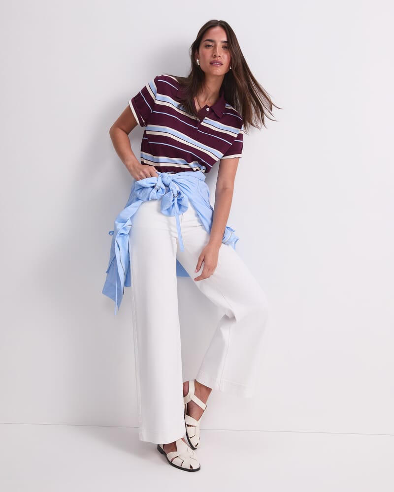 Tessa Wide Leg Jean in WHITE