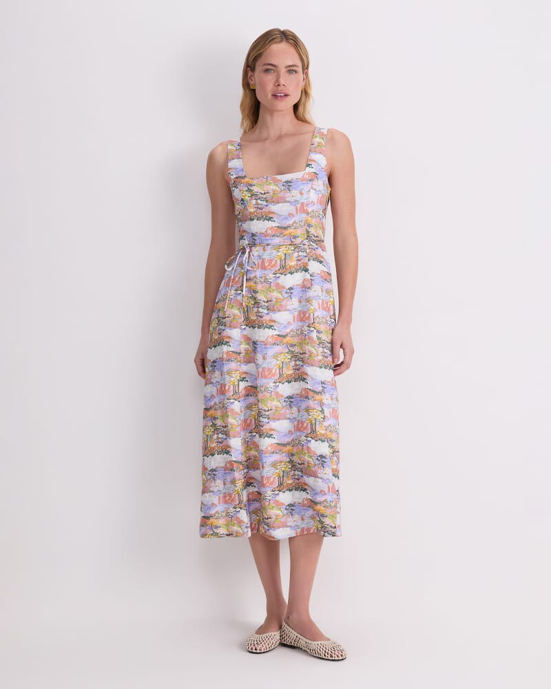 Coastal Parade Liberty Midi Dress in MULTI