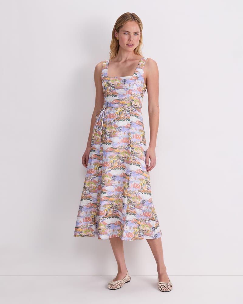 Coastal Parade Liberty Midi Dress in MULTI