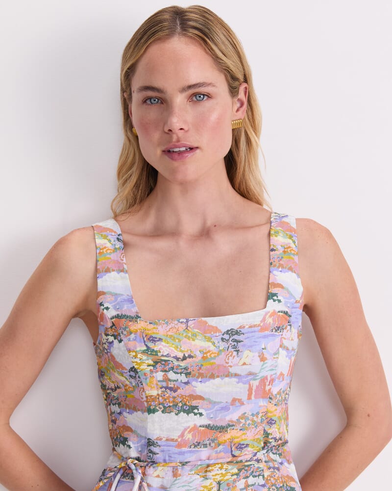 Coastal Parade Liberty Midi Dress in MULTI