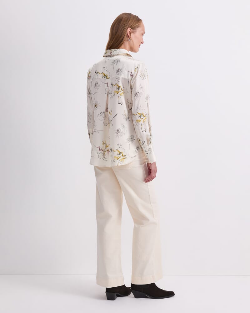 Yara Print Shirt in MULTI WHITE