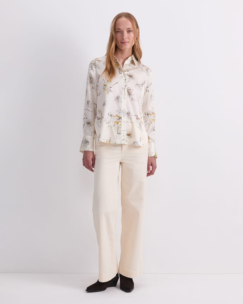 Yara Print Shirt in MULTI WHITE