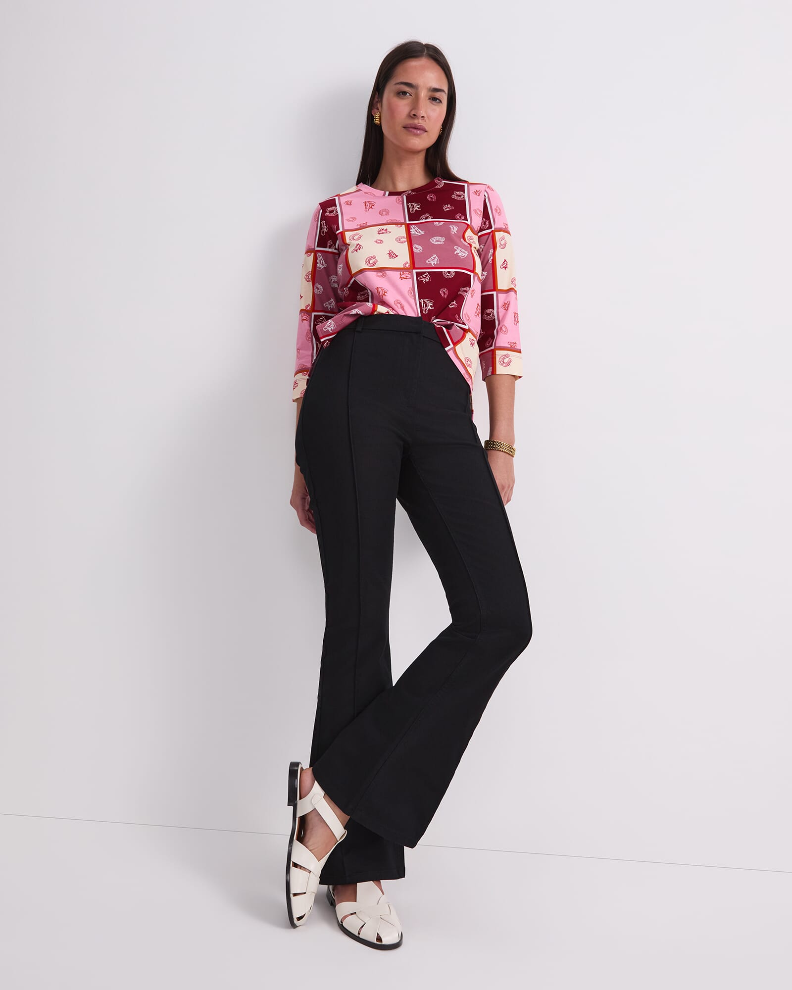 Horse Print Mercerized Tee
