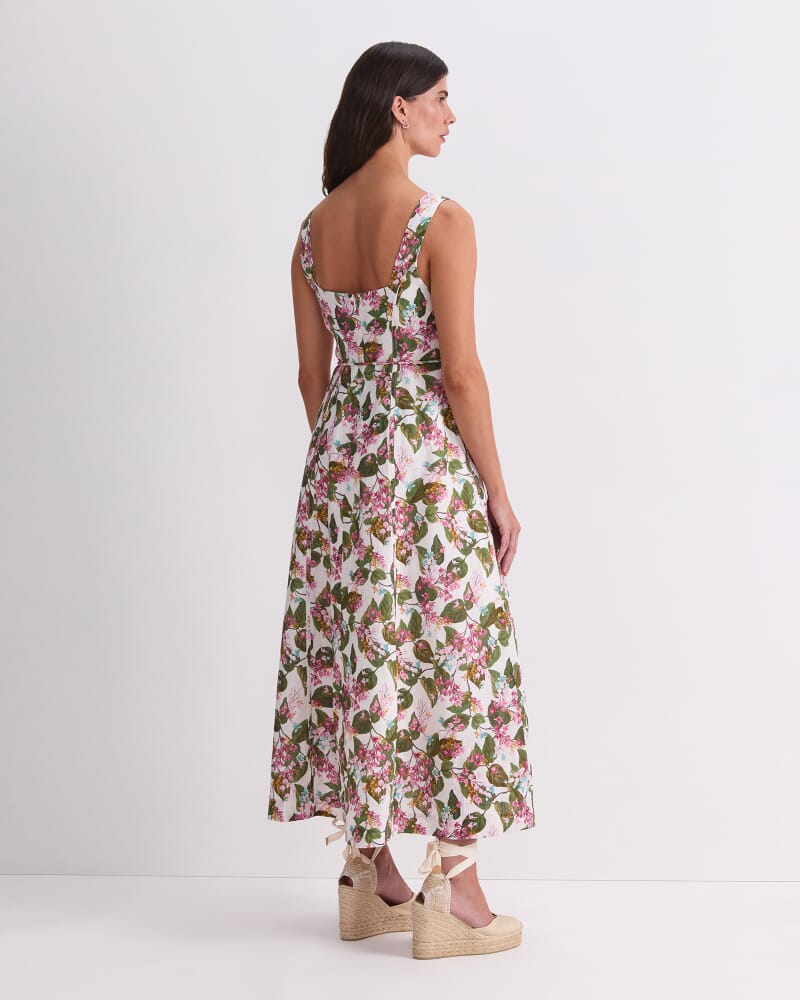 Osterley Liberty Midi Dress in WHITE MULTI