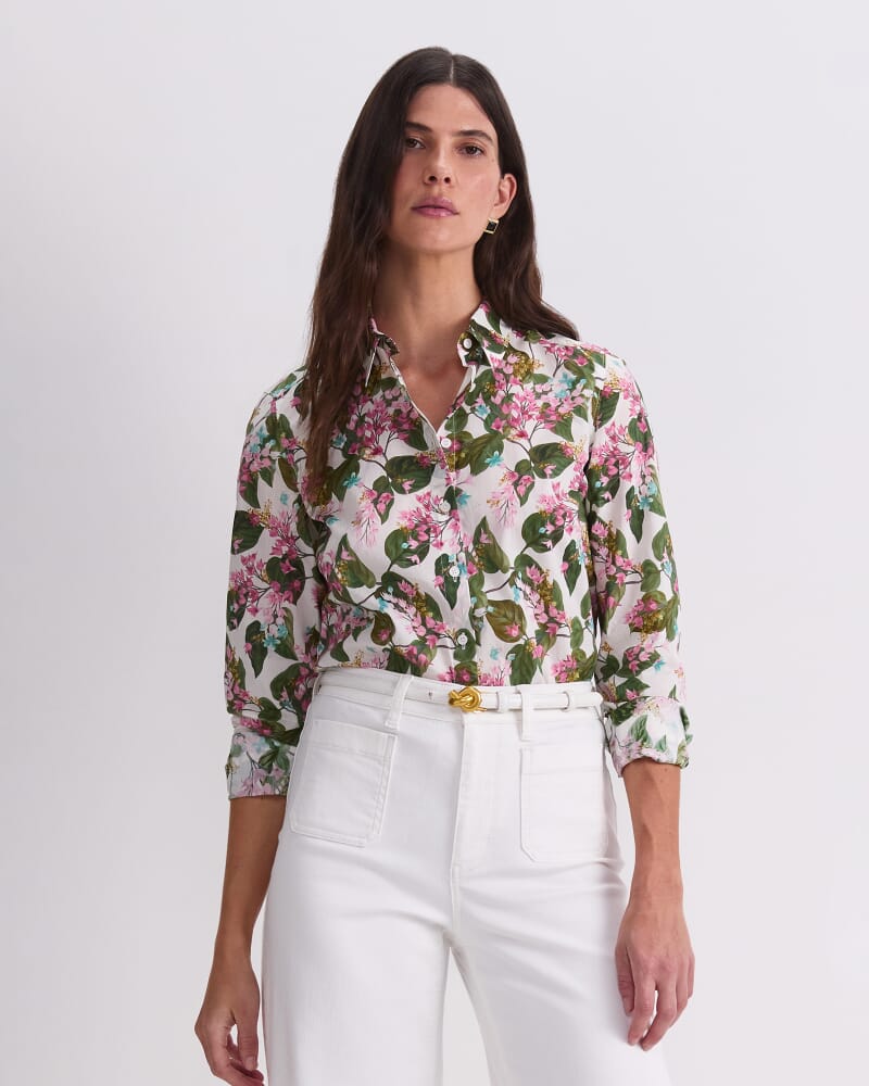 Osterley Liberty Shirt in WHITE/MULTI