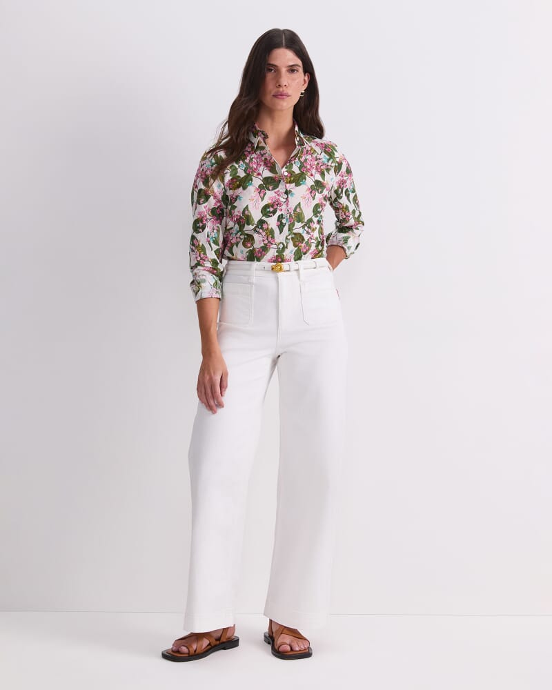 Osterley Liberty Shirt in WHITE/MULTI