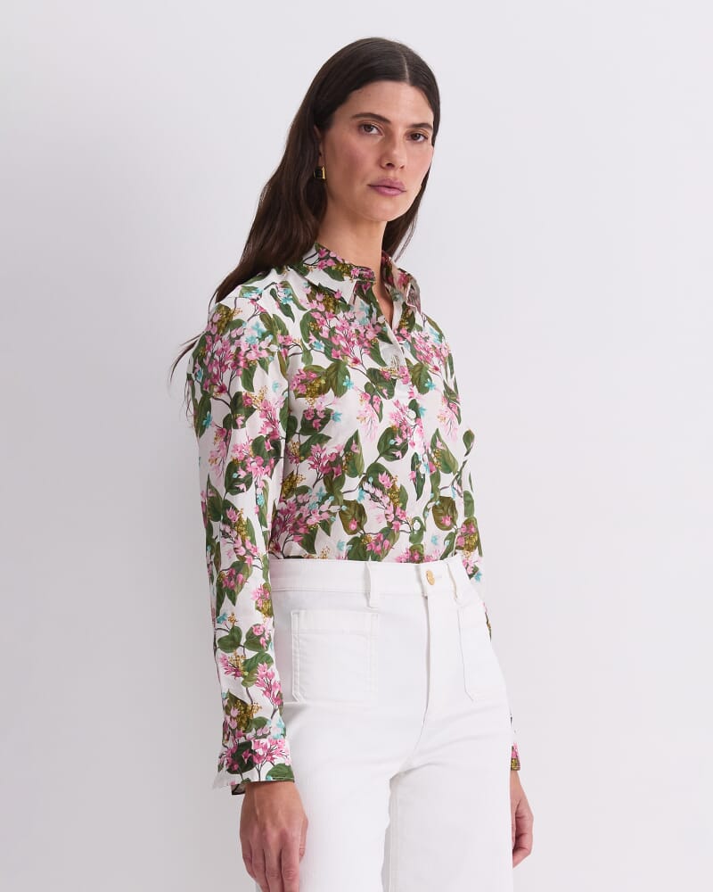 Osterley Liberty Shirt in WHITE/MULTI